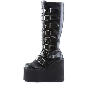 DEMONIA SWING-815 BLACK METAL BOOTS